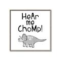 Picture of Hear me Chomp Gray _GroupedProduct_Square_Mini_ _GroupedProduct_Square_Canvas_Framed_