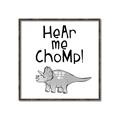 Picture of Hear me Chomp Gray _GroupedProduct_Square_Mini_ _GroupedProduct_Square_Canvas_Framed_