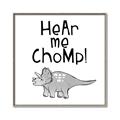 Picture of Hear me Chomp Gray _GroupedProduct_Square_Mini_ _GroupedProduct_Square_Canvas_Framed_