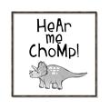 Picture of Hear me Chomp Gray _GroupedProduct_Square_Mini_ _GroupedProduct_Square_Canvas_Framed_