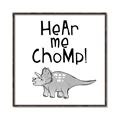Picture of Hear me Chomp Gray _GroupedProduct_Square_Mini_ _GroupedProduct_Square_Canvas_Framed_