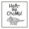 Picture of Hear me Chomp Gray _GroupedProduct_Square_Mini_ _GroupedProduct_Square_Canvas_Framed_