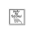 Picture of Hear me Stomp Gray _GroupedProduct_Square_Mini_ _GroupedProduct_Square_Canvas_Framed_