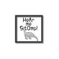 Picture of Hear me Stomp Gray _GroupedProduct_Square_Mini_ _GroupedProduct_Square_Canvas_Framed_