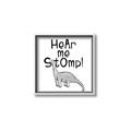 Picture of Hear me Stomp Gray _GroupedProduct_Square_Mini_ _GroupedProduct_Square_Canvas_Framed_