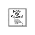 Picture of Hear me Stomp Gray _GroupedProduct_Square_Mini_ _GroupedProduct_Square_Canvas_Framed_