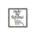 Picture of Hear me Stomp Gray _GroupedProduct_Square_Mini_ _GroupedProduct_Square_Canvas_Framed_