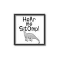 Picture of Hear me Stomp Gray _GroupedProduct_Square_Mini_ _GroupedProduct_Square_Canvas_Framed_