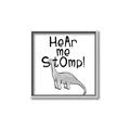 Picture of Hear me Stomp Gray _GroupedProduct_Square_Mini_ _GroupedProduct_Square_Canvas_Framed_