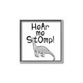 Picture of Hear me Stomp Gray _GroupedProduct_Square_Mini_ _GroupedProduct_Square_Canvas_Framed_