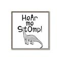 Picture of Hear me Stomp Gray _GroupedProduct_Square_Mini_ _GroupedProduct_Square_Canvas_Framed_