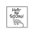 Picture of Hear me Stomp Gray _GroupedProduct_Square_Mini_ _GroupedProduct_Square_Canvas_Framed_