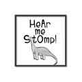 Picture of Hear me Stomp Gray _GroupedProduct_Square_Mini_ _GroupedProduct_Square_Canvas_Framed_