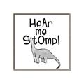 Picture of Hear me Stomp Gray _GroupedProduct_Square_Mini_ _GroupedProduct_Square_Canvas_Framed_