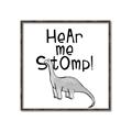 Picture of Hear me Stomp Gray _GroupedProduct_Square_Mini_ _GroupedProduct_Square_Canvas_Framed_