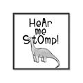 Picture of Hear me Stomp Gray _GroupedProduct_Square_Mini_ _GroupedProduct_Square_Canvas_Framed_