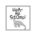 Picture of Hear me Stomp Gray _GroupedProduct_Square_Mini_ _GroupedProduct_Square_Canvas_Framed_