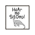 Picture of Hear me Stomp Gray _GroupedProduct_Square_Mini_ _GroupedProduct_Square_Canvas_Framed_