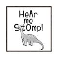 Picture of Hear me Stomp Gray _GroupedProduct_Square_Mini_ _GroupedProduct_Square_Canvas_Framed_