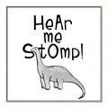 Picture of Hear me Stomp Gray _GroupedProduct_Square_Mini_ _GroupedProduct_Square_Canvas_Framed_