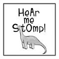 Picture of Hear me Stomp Gray _GroupedProduct_Square_Mini_ _GroupedProduct_Square_Canvas_Framed_