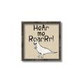Picture of Hear me Roar Beige Bkg _GroupedProduct_Square_Mini_ _GroupedProduct_Square_Canvas_Framed_
