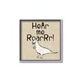 Picture of Hear me Roar Beige Bkg _GroupedProduct_Square_Mini_ _GroupedProduct_Square_Canvas_Framed_