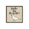 Picture of Hear me Roar Beige Bkg _GroupedProduct_Square_Mini_ _GroupedProduct_Square_Canvas_Framed_