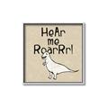 Picture of Hear me Roar Beige Bkg _GroupedProduct_Square_Mini_ _GroupedProduct_Square_Canvas_Framed_