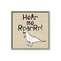 Picture of Hear me Roar Beige Bkg _GroupedProduct_Square_Mini_ _GroupedProduct_Square_Canvas_Framed_