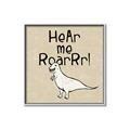 Picture of Hear me Roar Beige Bkg _GroupedProduct_Square_Mini_ _GroupedProduct_Square_Canvas_Framed_