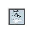 Picture of Hear me Chomp Blue Bkg _GroupedProduct_Square_Mini_ _GroupedProduct_Square_Canvas_Framed_