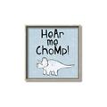 Picture of Hear me Chomp Blue Bkg _GroupedProduct_Square_Mini_ _GroupedProduct_Square_Canvas_Framed_