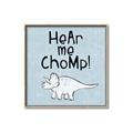 Picture of Hear me Chomp Blue Bkg _GroupedProduct_Square_Mini_ _GroupedProduct_Square_Canvas_Framed_