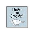 Picture of Hear me Chomp Blue Bkg _GroupedProduct_Square_Mini_ _GroupedProduct_Square_Canvas_Framed_