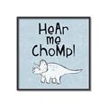 Picture of Hear me Chomp Blue Bkg _GroupedProduct_Square_Mini_ _GroupedProduct_Square_Canvas_Framed_