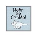 Picture of Hear me Chomp Blue Bkg _GroupedProduct_Square_Mini_ _GroupedProduct_Square_Canvas_Framed_