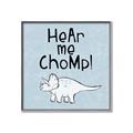 Picture of Hear me Chomp Blue Bkg _GroupedProduct_Square_Mini_ _GroupedProduct_Square_Canvas_Framed_