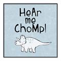 Picture of Hear me Chomp Blue Bkg _GroupedProduct_Square_Mini_ _GroupedProduct_Square_Canvas_Framed_