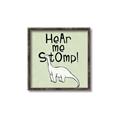 Picture of Hear me Stomp Green Bkg _GroupedProduct_Square_Mini_ _GroupedProduct_Square_Canvas_Framed_