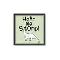 Picture of Hear me Stomp Green Bkg _GroupedProduct_Square_Mini_ _GroupedProduct_Square_Canvas_Framed_