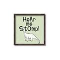 Picture of Hear me Stomp Green Bkg _GroupedProduct_Square_Mini_ _GroupedProduct_Square_Canvas_Framed_