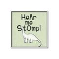Picture of Hear me Stomp Green Bkg _GroupedProduct_Square_Mini_ _GroupedProduct_Square_Canvas_Framed_