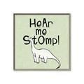 Picture of Hear me Stomp Green Bkg _GroupedProduct_Square_Mini_ _GroupedProduct_Square_Canvas_Framed_