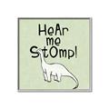 Picture of Hear me Stomp Green Bkg _GroupedProduct_Square_Mini_ _GroupedProduct_Square_Canvas_Framed_