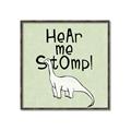 Picture of Hear me Stomp Green Bkg _GroupedProduct_Square_Mini_ _GroupedProduct_Square_Canvas_Framed_