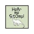 Picture of Hear me Stomp Green Bkg _GroupedProduct_Square_Mini_ _GroupedProduct_Square_Canvas_Framed_