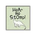 Picture of Hear me Stomp Green Bkg _GroupedProduct_Square_Mini_ _GroupedProduct_Square_Canvas_Framed_