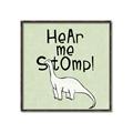 Picture of Hear me Stomp Green Bkg _GroupedProduct_Square_Mini_ _GroupedProduct_Square_Canvas_Framed_