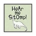 Picture of Hear me Stomp Green Bkg _GroupedProduct_Square_Mini_ _GroupedProduct_Square_Canvas_Framed_